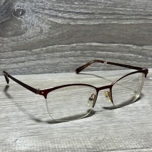 Morel France Eyeglasses 40075N RP04‎ 52-17-135 Brown Semi-Rimless Frame Glasses